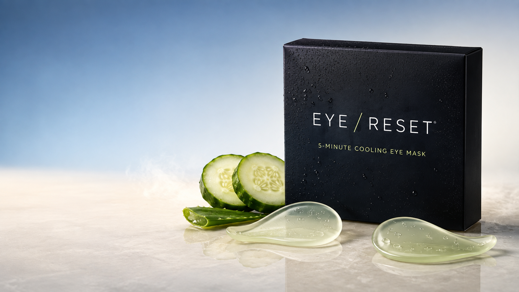 EYE5 hydrogel eye masks with cucumber and aloe